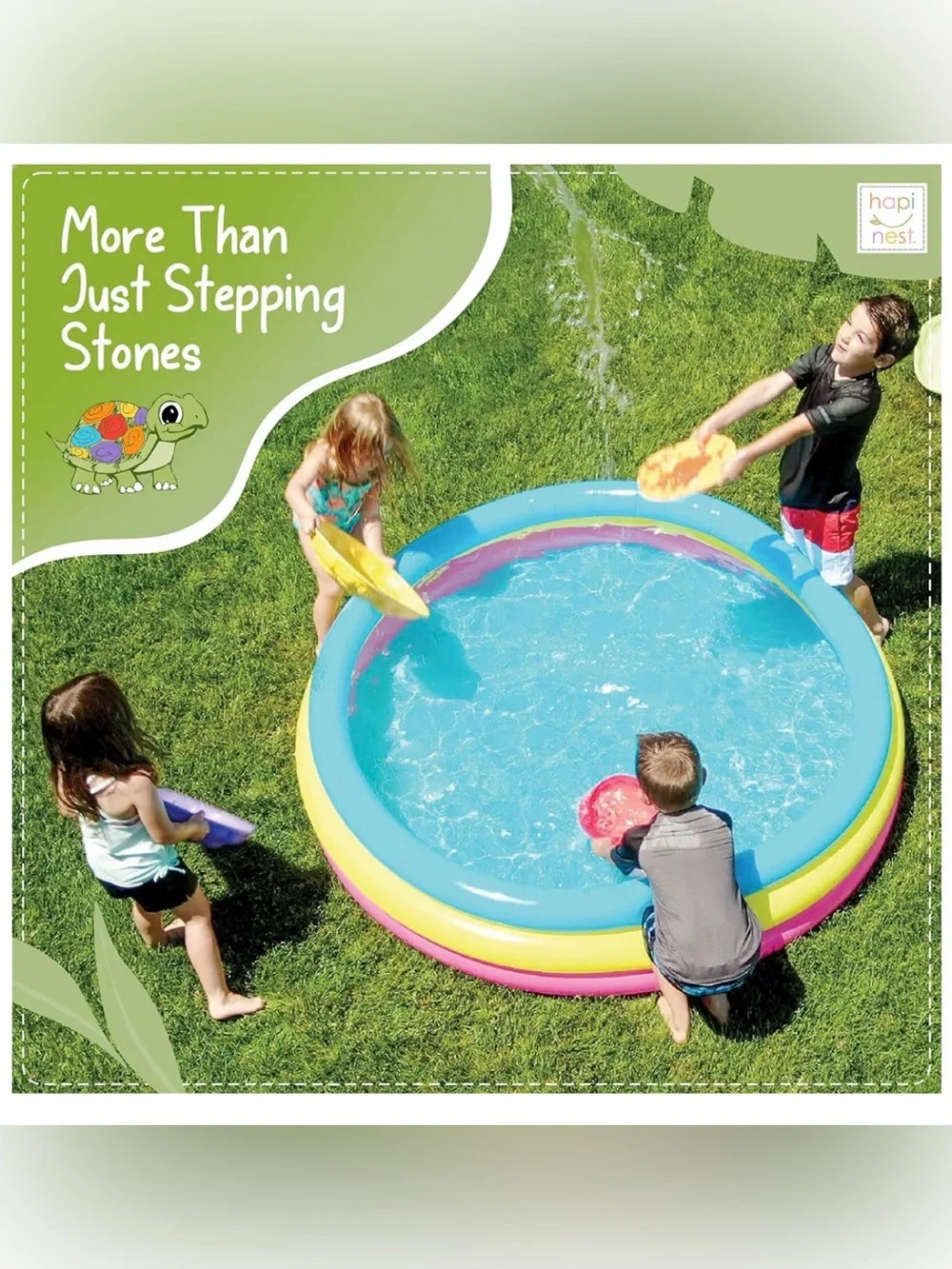 NIB - Hapinest Turtle Balance Stepping Stones for Kids